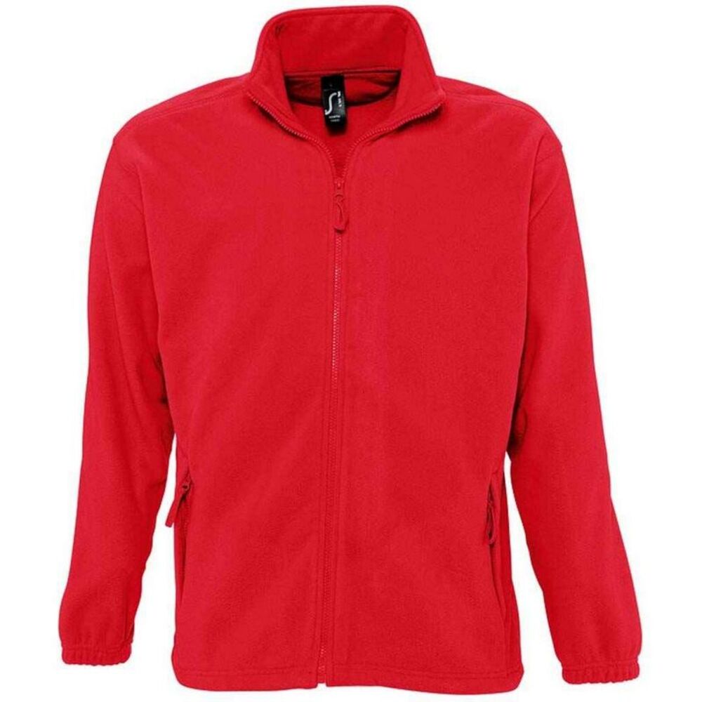 SOLS Unisex Adult North Fleece Jacket / Red